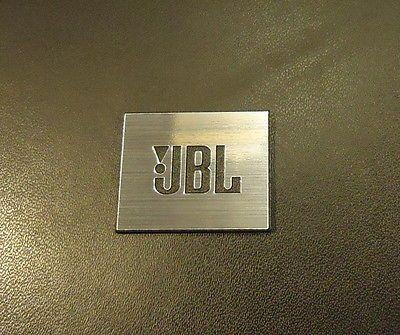 JBL Logo - JBL LOGO EMBLEM Badge brushed silver metallic color adhesive 28 x 23 ...