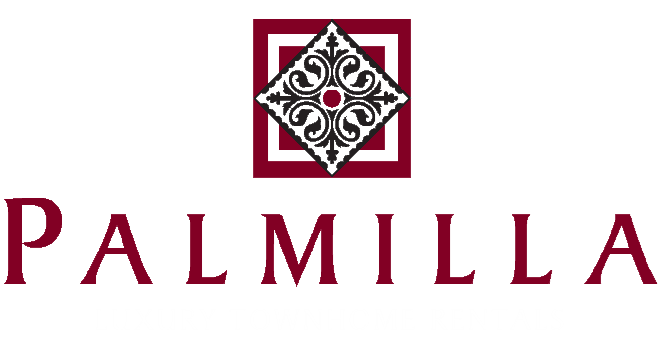 Las Vegas Scene with Logo - Palmilla Townhomes | Apartments in North Las Vegas, NV