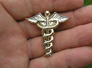 Medical Eagle Logo - DOCTOR - NURSE MEDICAL GOLD LOGO LAPEL PIN * High Quality * Caduceus ...