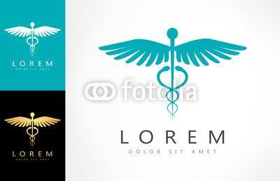 Medical Eagle Logo - Caduceus medical logo. Emblem for drugstore or medicine. | Buy ...