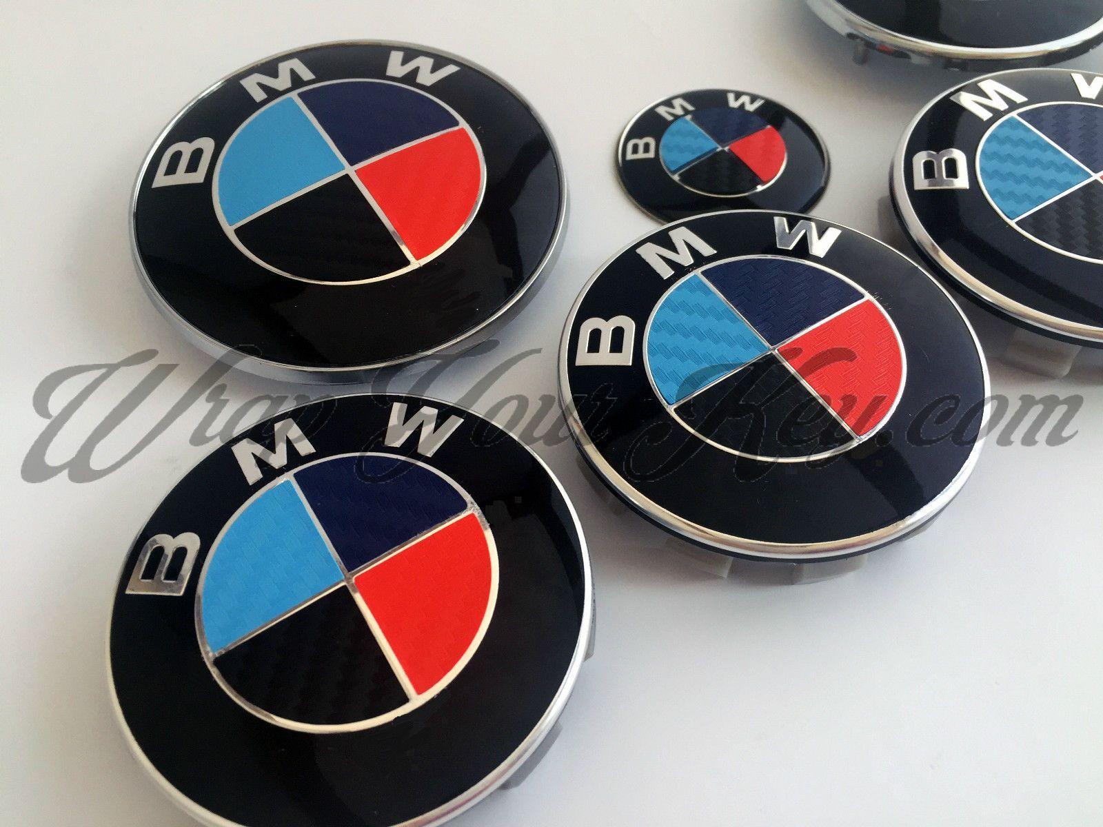 Red Black M Logo - BLACK BLUE RED M SPORT BMW Badge Emblem Overlay HOOD TRUNK RIMS