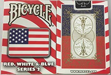 Two White Red L Logo - Bicycle Red White and Blue Series 2 Rectangle Patch: Amazon.co.uk ...