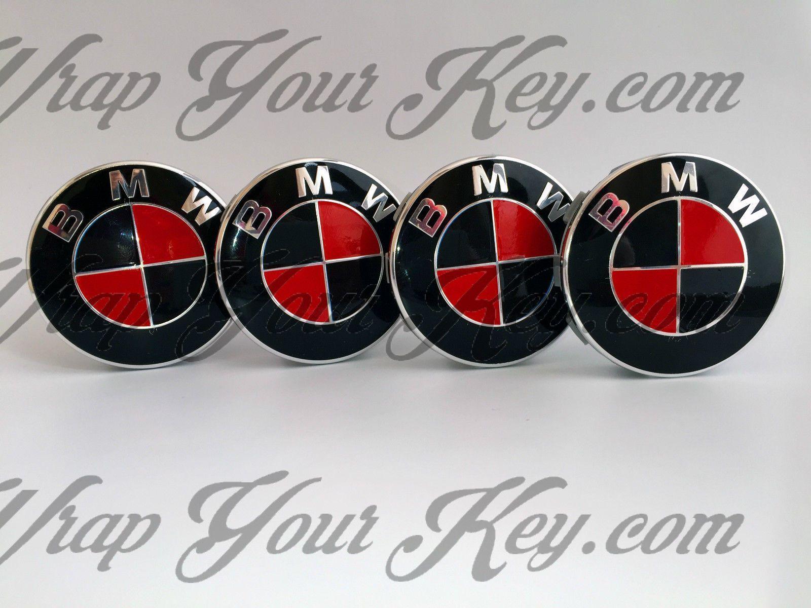 Red Black M Logo - BLACK & FIERY RED M SPORT BMW Badge Emblem Overlay HOOD TRUNK RIMS