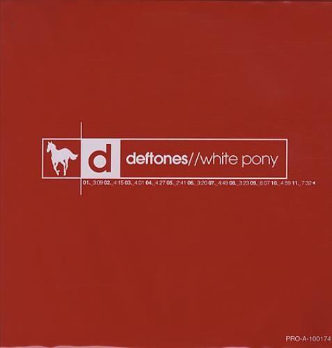 Two White Red L Logo - Deftones White Pony Vinyl + PVC Sleeve US Promo 2 LP Vinyl