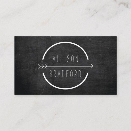 Rustic Arrow Logo - Hip and Rustic Arrow Logo with Handwritten Name Business Card