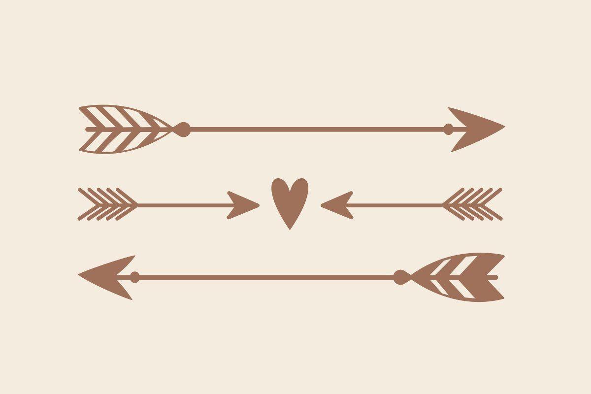 Rustic Arrow Logo - Arrow Decal | Rustic Wedding Decor | Boho Decor | Arrow Stickers