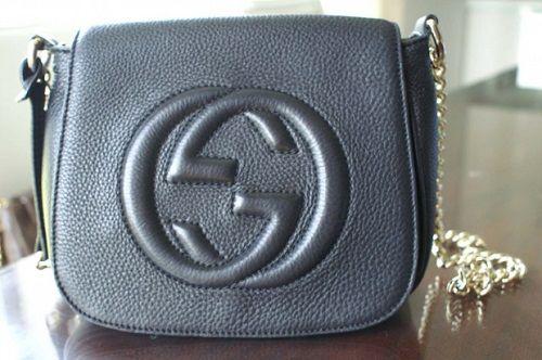 Authentic Gucci Logo - Do you know about best gucci soho leather chain shoulder bag replica ...