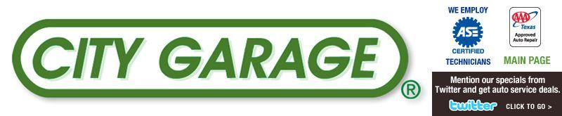 City Garage Logo - Green car repair Dallas Fort Worth, Eco friendly green oil change