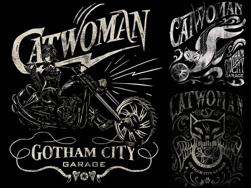 City Garage Logo - Gotham City Garage Catwoman