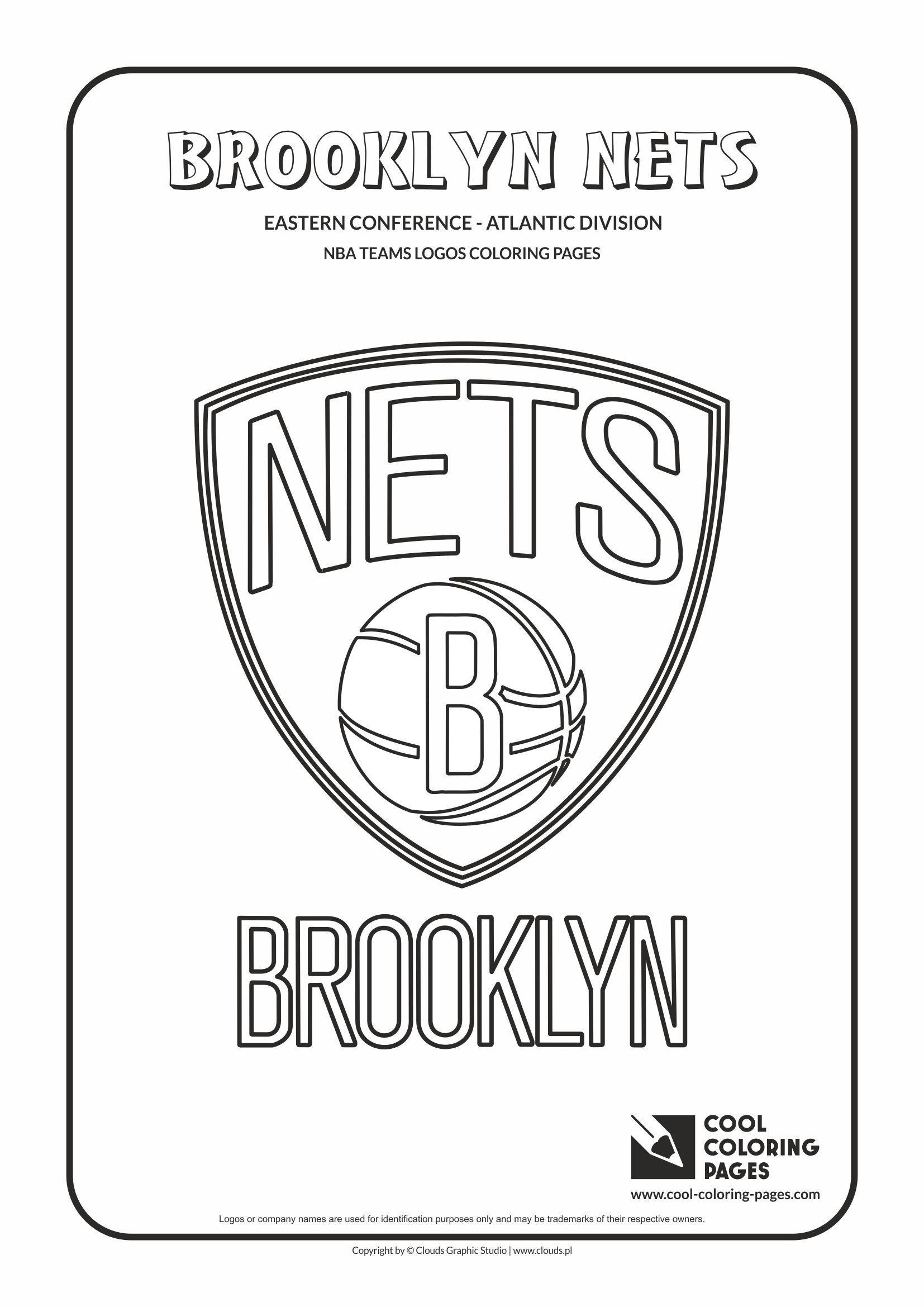 Cool NBA Team Logo - Cool Coloring Pages - NBA Teams Logos / Brooklyn Nets logo ...