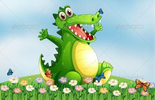 Smiling Crocodile Logo - Hilltop with a Smiling Crocodile | Fonts-logos-icons | Crocodile ...
