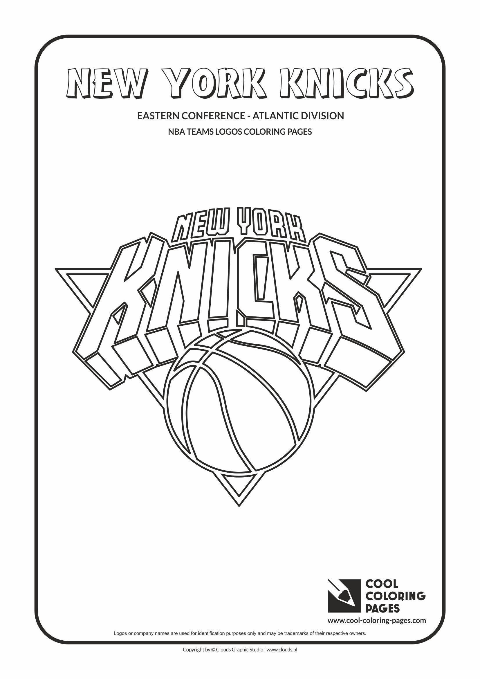 Cool NBA Team Logo - Cool Coloring Pages - NBA Teams Logos / New York Knicks logo ...