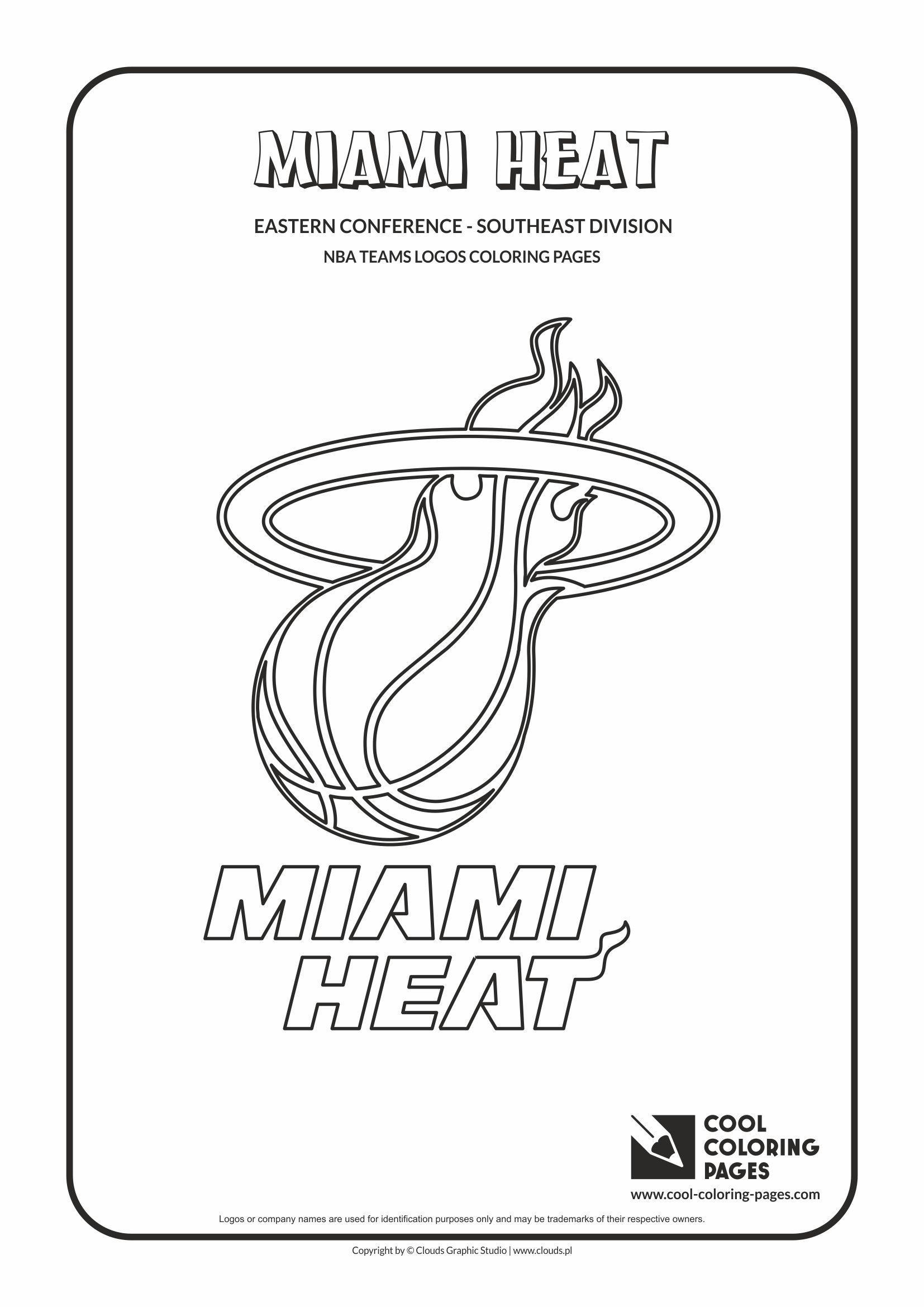 Cool NBA Team Logo - Cool Coloring Pages - NBA Basketball Clubs Logos - Easter Conference ...