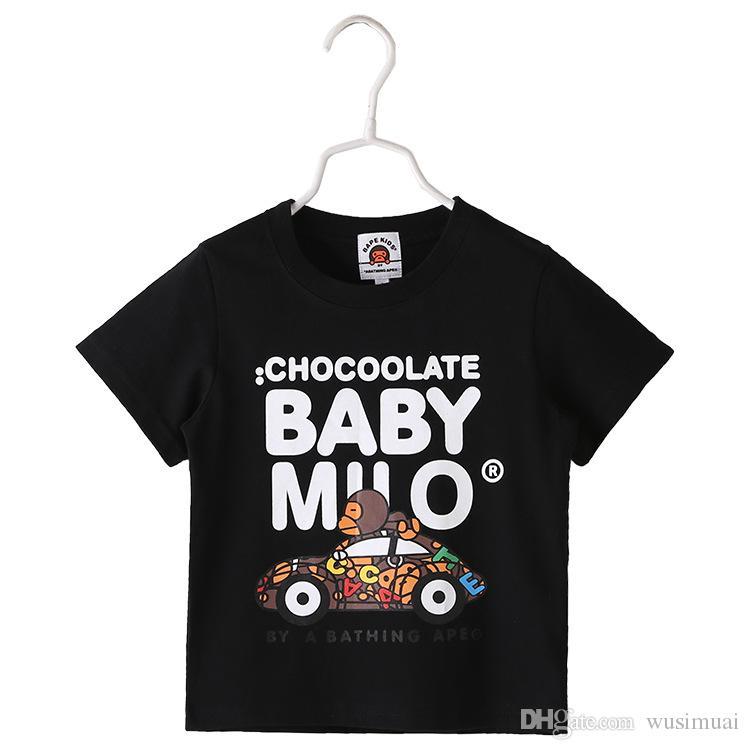 Famous Shirts Logo - 2019 Famous Logo Designer Monkey Print Cotton Children'S T Shirts ...