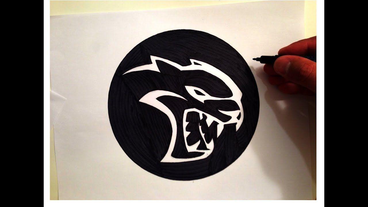 Hellcat Logo - How to Draw the Hellcat Logo - YouTube