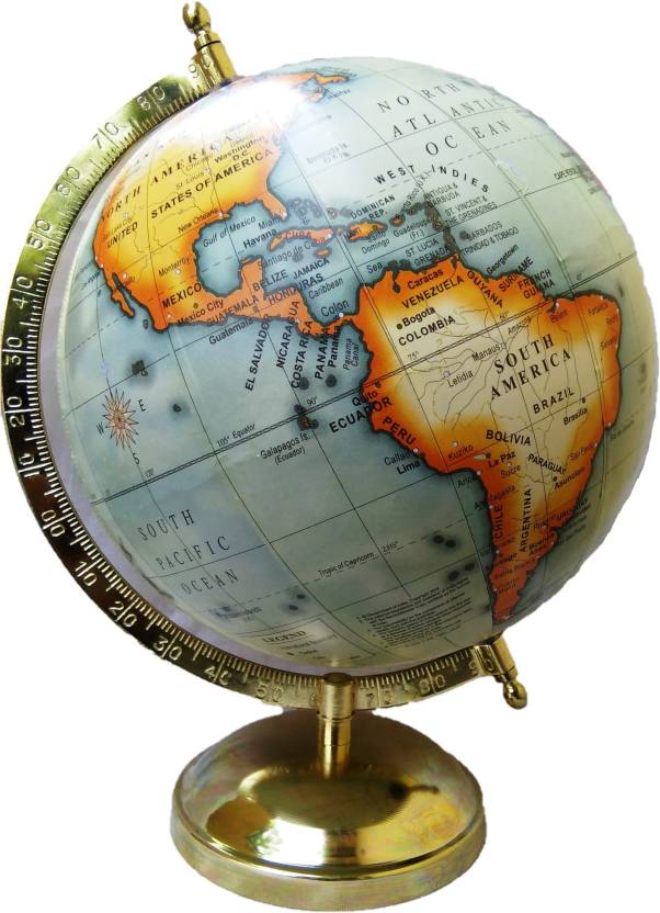 Gold World Globe Logo - Ajmoda Antique Gold World globe Educational/Antique Globe with Gold ...