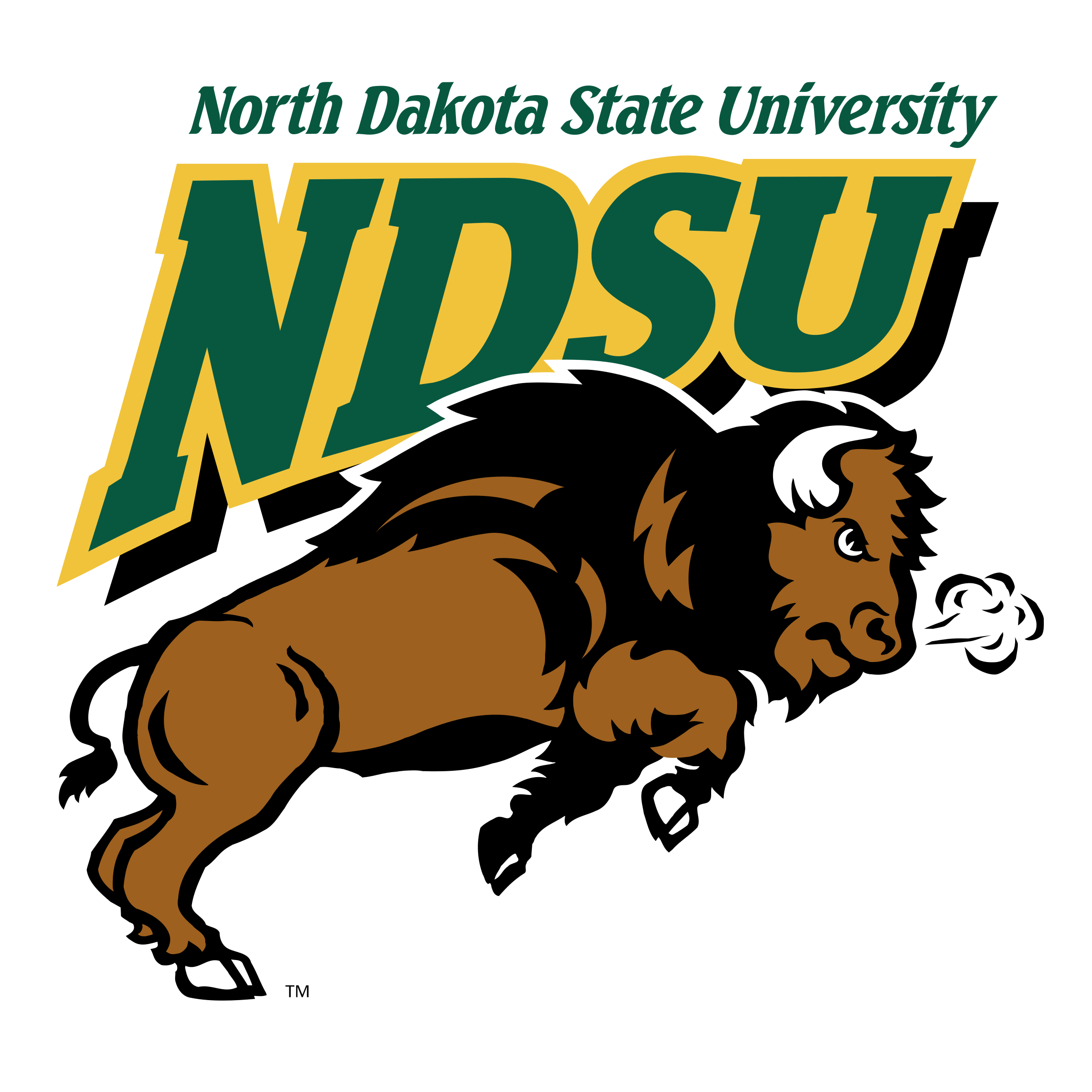 NDSU Logo - NDSU Bison Logo PNG Transparent & SVG Vector