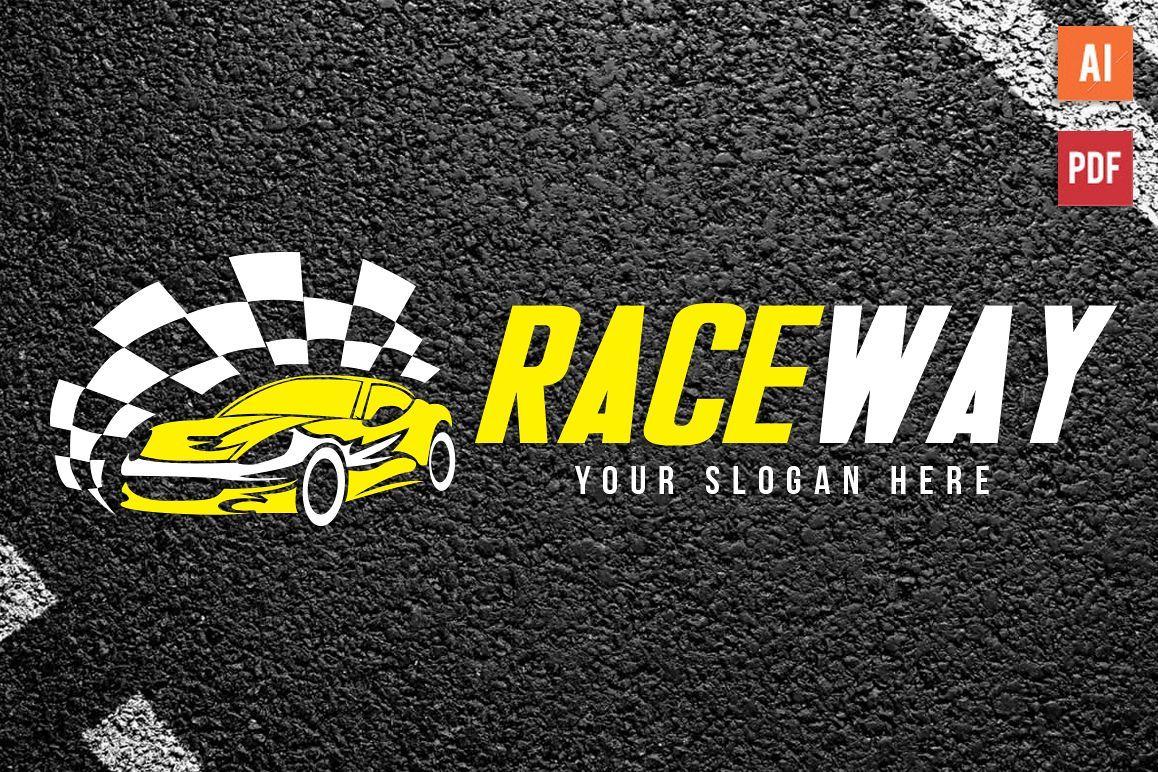 Race Car Logo - Auto Race Car Logo Template