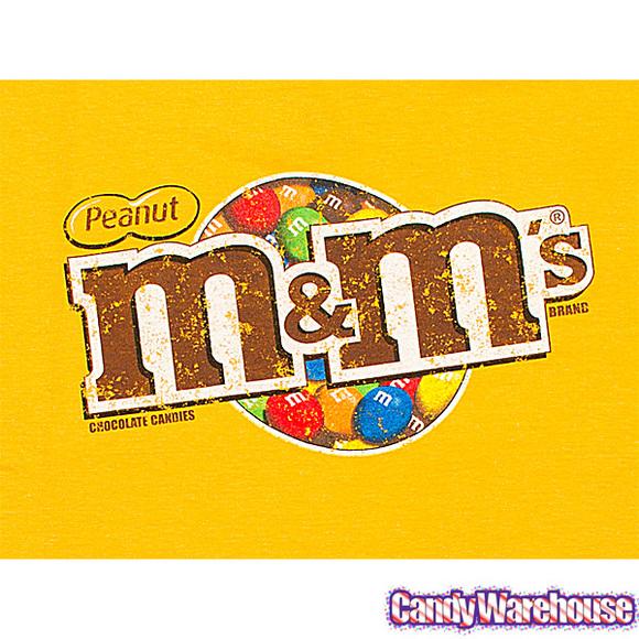 M&M's Logo - M&M's Candy Distressed Logo T-Shirts - Peanut - Youth - Peanut ...