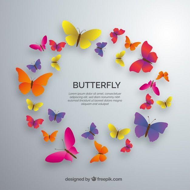 Butterfly Circle Logo - Butterflies Circle Vectors, Photo and PSD files