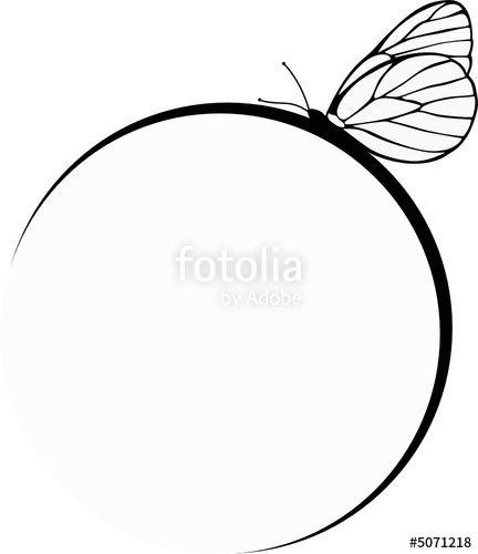 Butterfly Circle Logo - Butterfly Circle Frame Stock Image And Royalty Free Vector Files
