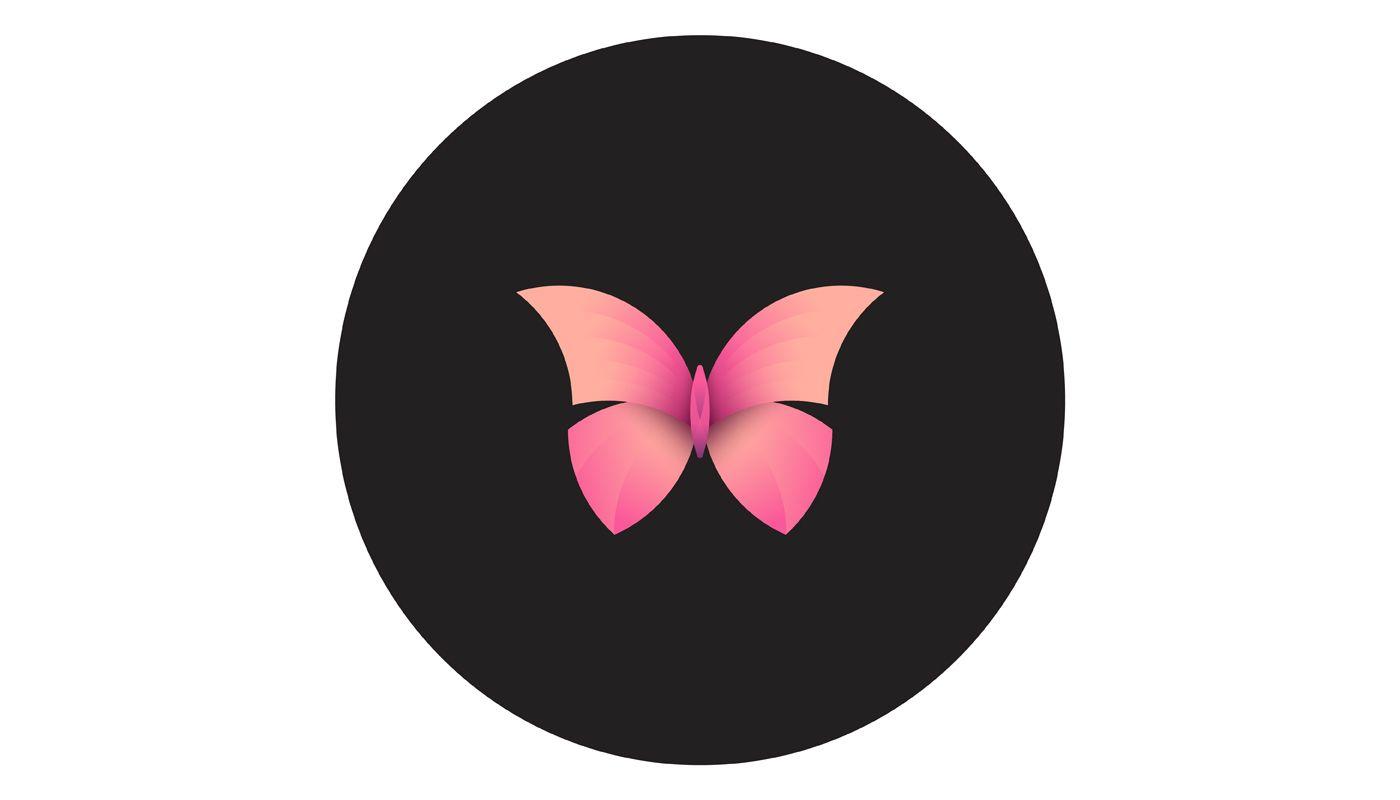 Butterfly Circle Logo - ANIMAL LOGOS CHALLENGE