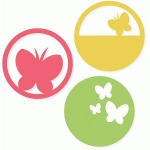 Butterfly Circle Logo - Butterfly circles. cricut. Силуэт, Трафареты and Шаблоны