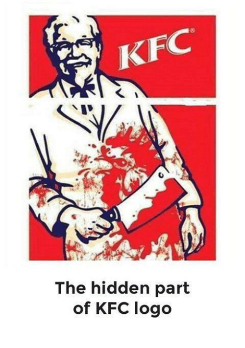 Old KFC Logo - The Hidden Part of KFC Logo. Kfc Meme on ballmemes.com