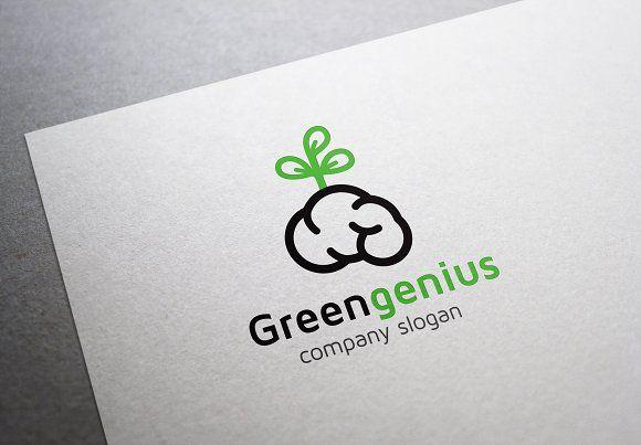 Green Genius Logo - Green Genius Logo ~ Templates ~ Creative Market