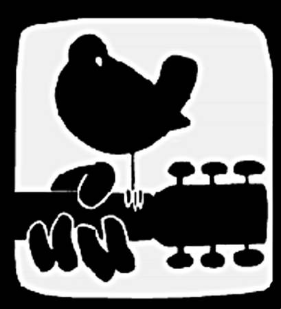 Black and White Woodstock Logo - woodstock stencils REPRODUCTION TECHNIQUES