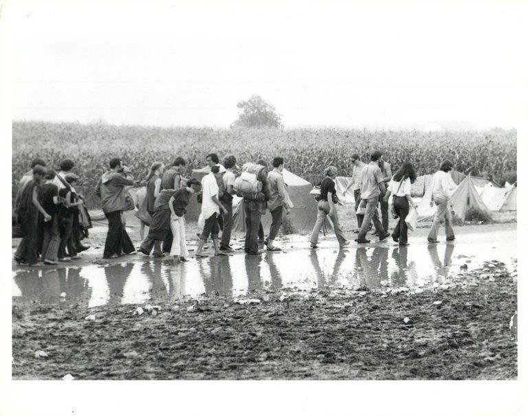 Black and White Woodstock Logo - Unknown to Woodstock Vintage Original Photograph