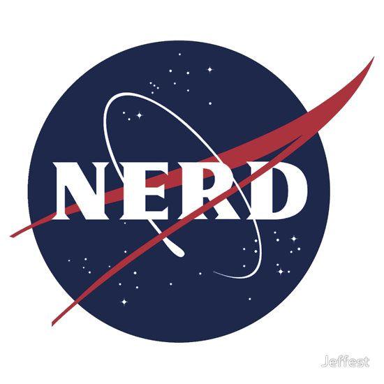 Funny NASA Logo - NASA Nerd Logo Parody' Sticker by Jeffest. Ideas. NASA, Logos, Nerd