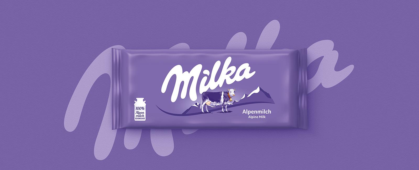 Milka Logo - Chocolate Brand Milka Unwraps a New Global Identity