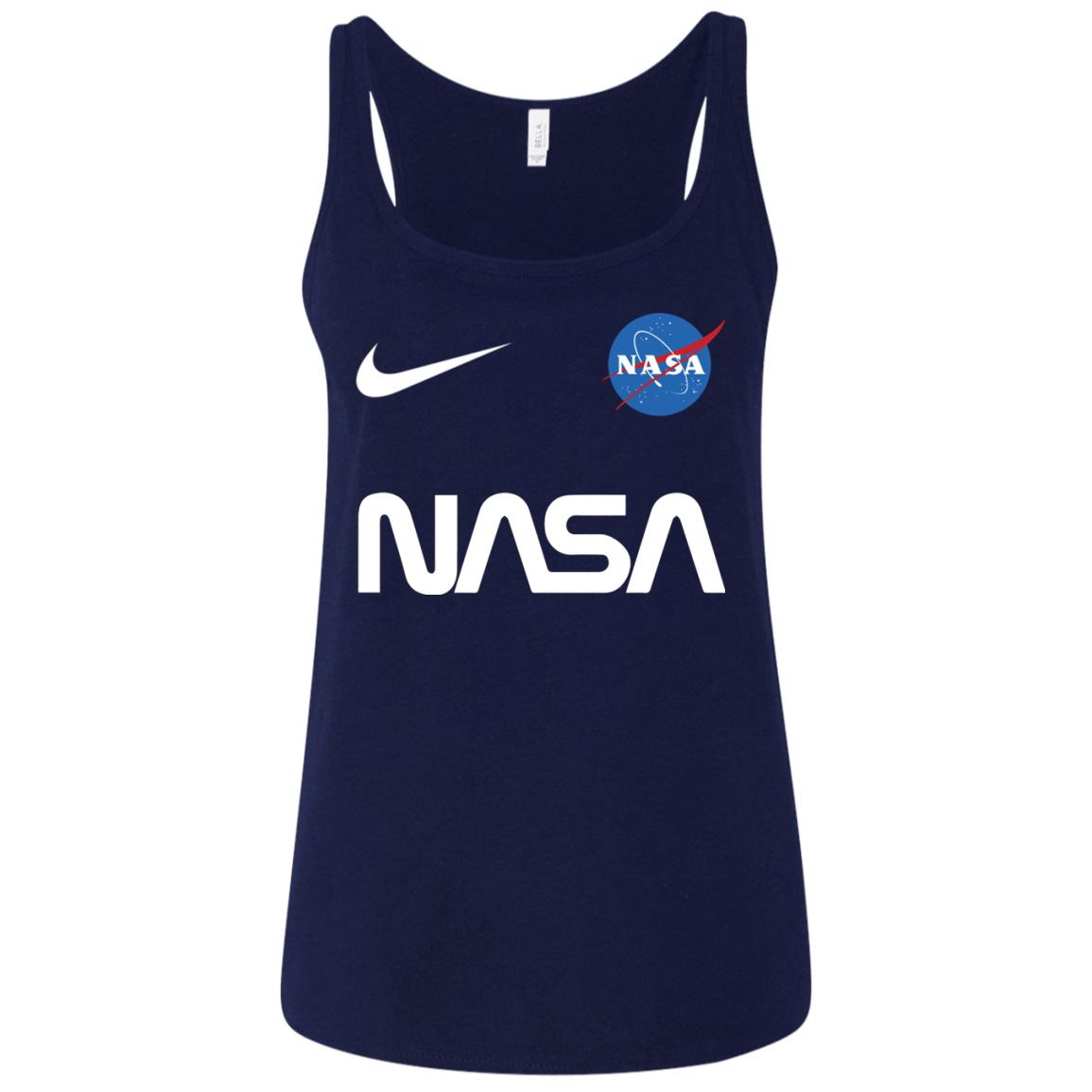 Funny NASA Logo - Nasa Astronaut logo Nike funny t shirt Ladies' Relaxed Jersey Tank ...