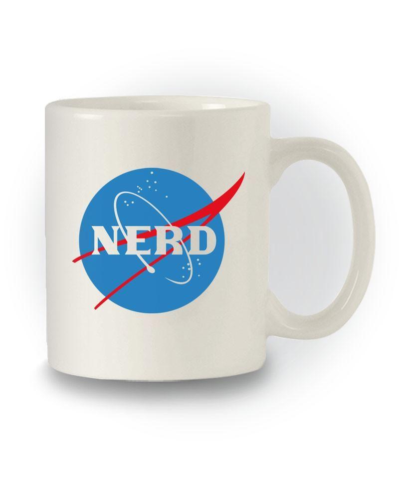 Funny NASA Logo - Funny Geeky 'Nerd NASA Logo' Space Inspired Mug