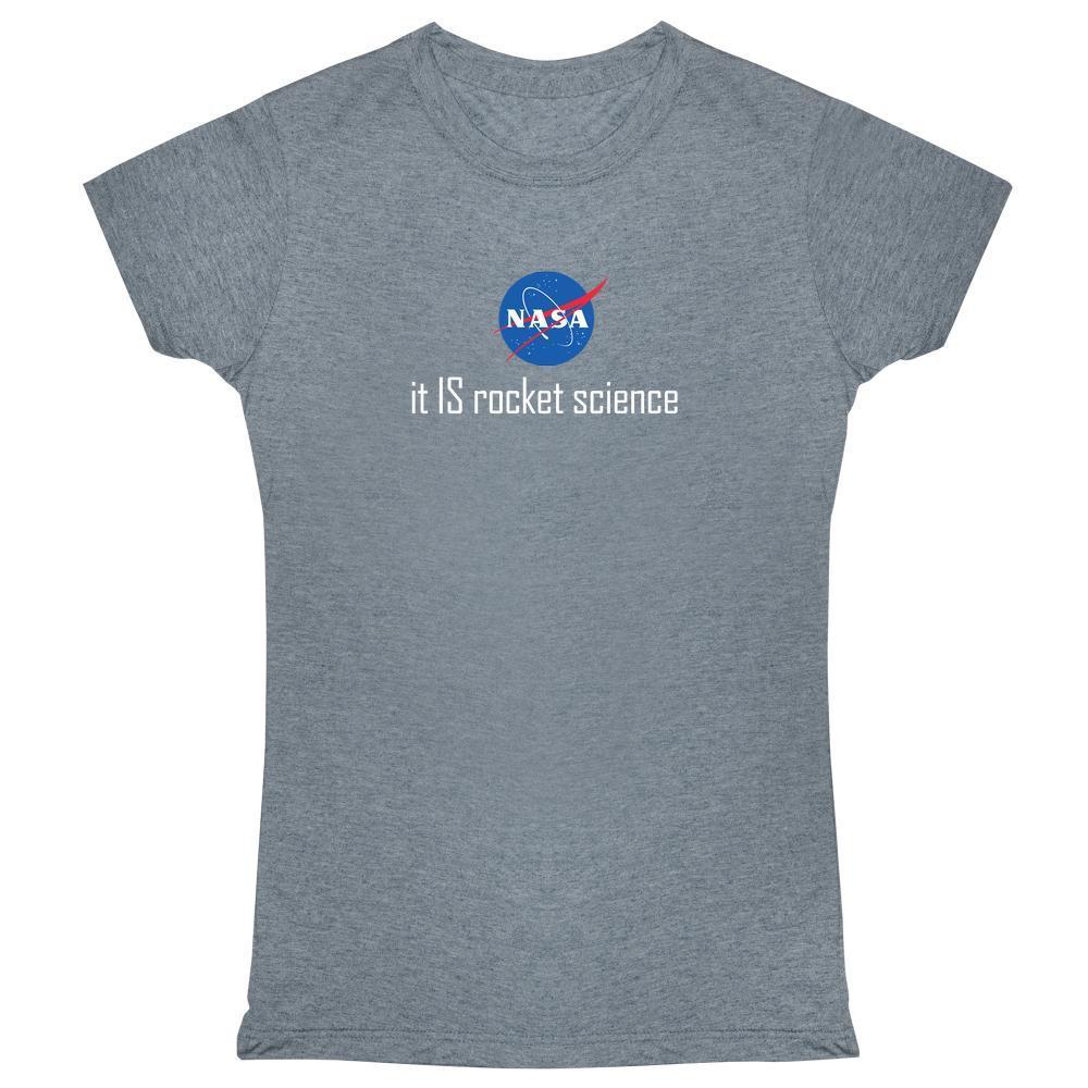 Funny NASA Logo - NASA Approved It IS Rocket Science Logo Funny Womens Tee Shirt - Pop ...