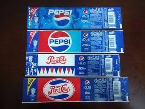 Pepsi Bottle Logo - 4 types,Pepsi Bottle Label *1980s,1950,1940,2000*Limited Edition ...