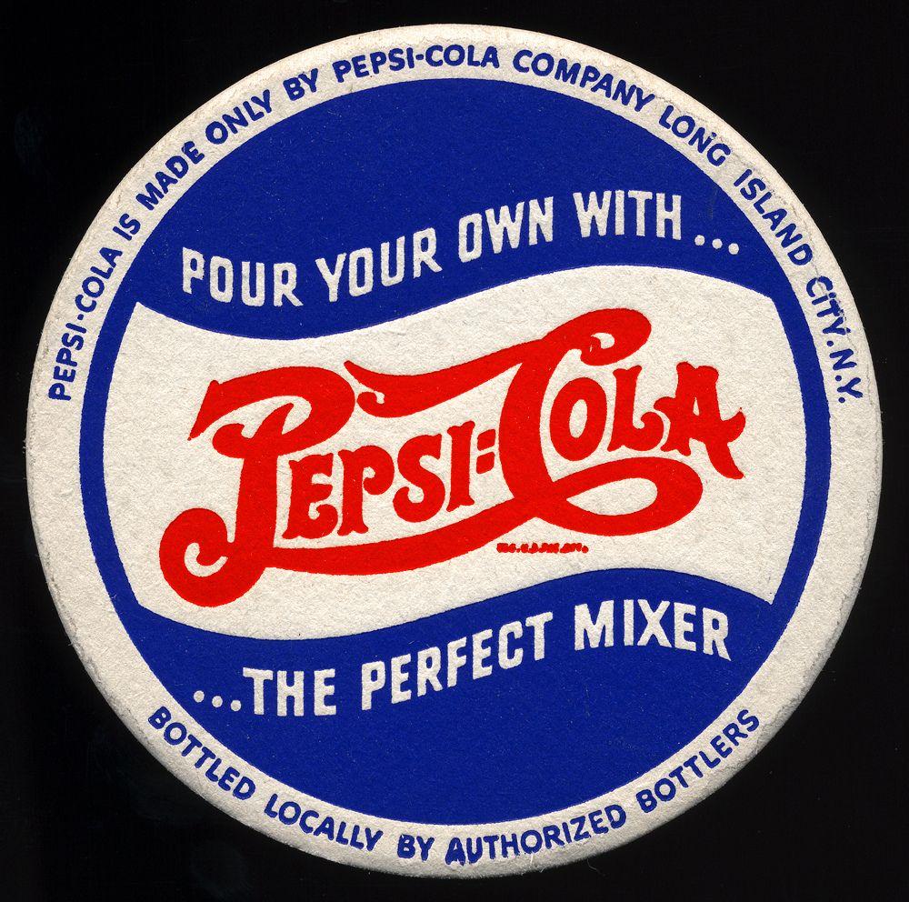 1940 Pepsi Cola Logo - Pepsi-Cola Coaster, 1940's - a photo on Flickriver