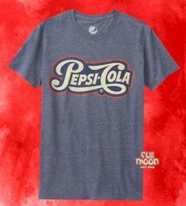 1940 Pepsi Cola Logo - New Pepsi Cola 1940-1949 Logo Soda Retro Mens Vintage T-Shirt | eBay