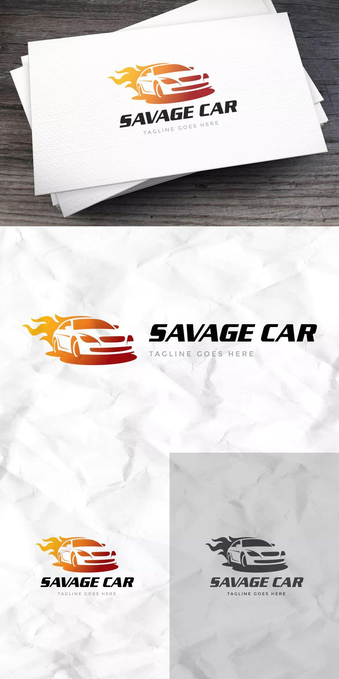 Savage Car Logo - Savage Car Logo Template AI, EPS | Logo Templates | Pinterest | Logo ...