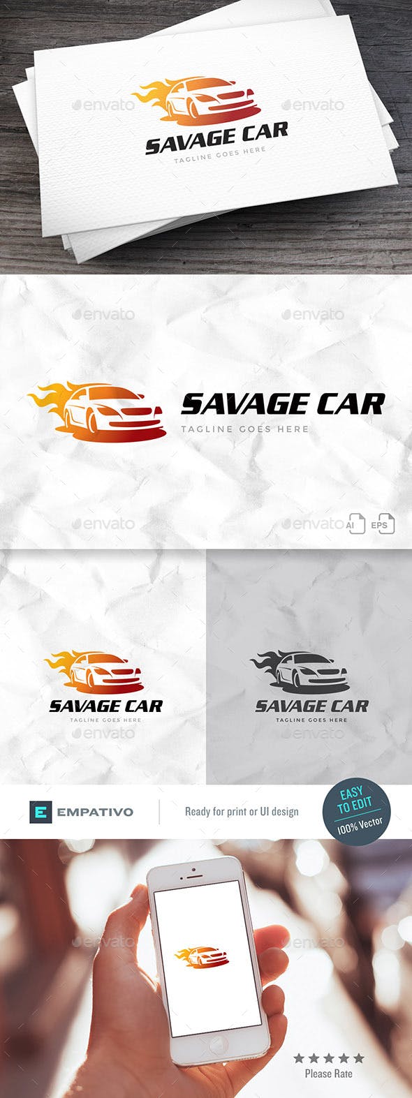 Savage Car Logo - Savage Car Logo Template by empativo | GraphicRiver