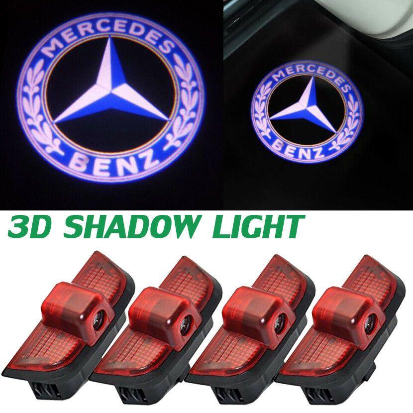 Savage Car Logo - 4X CREE LED Car Door Logo Welcome Light Laser Ghost Shadow for Benz ...