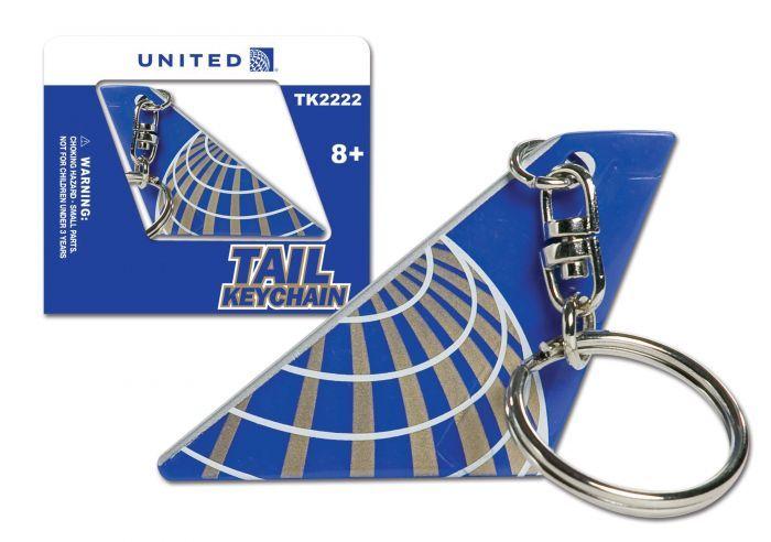 United Airlines Tail Logo - UNITED AIRLINES TAIL KEYCHAIN POST CONTINENTAL MERGER LIVERY