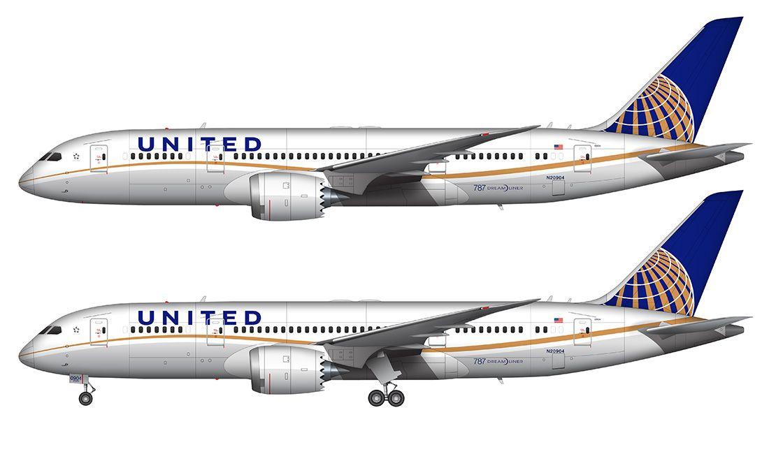 United Airlines Tail Logo - united airlines