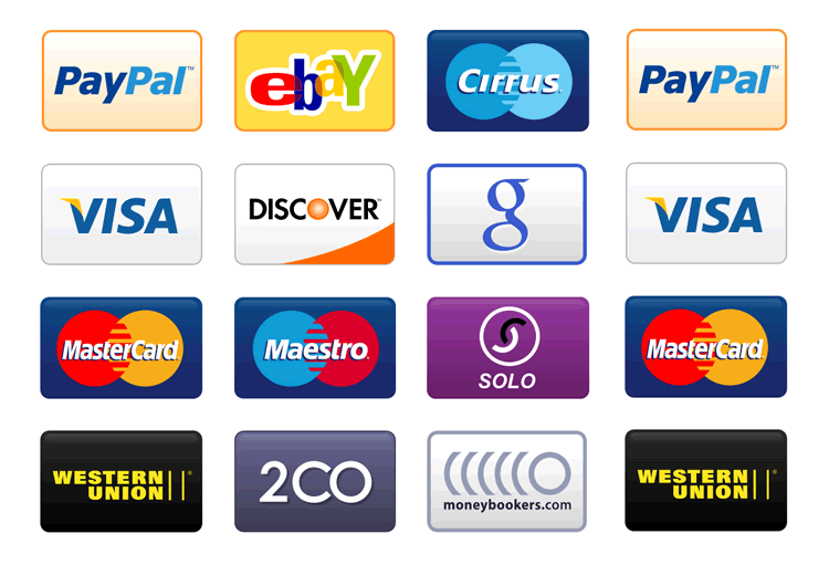 Visa Credit Card Logo - 20 Free Payment Method & Credit Card Icon Sets