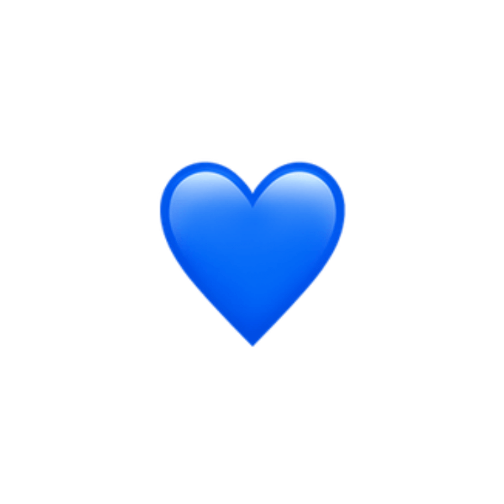 Blue Heart Logo - blue heart hearts emoji apple imoji applemoji...
