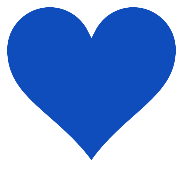 Blue Heart Logo - Blue Heart Designs Clipart