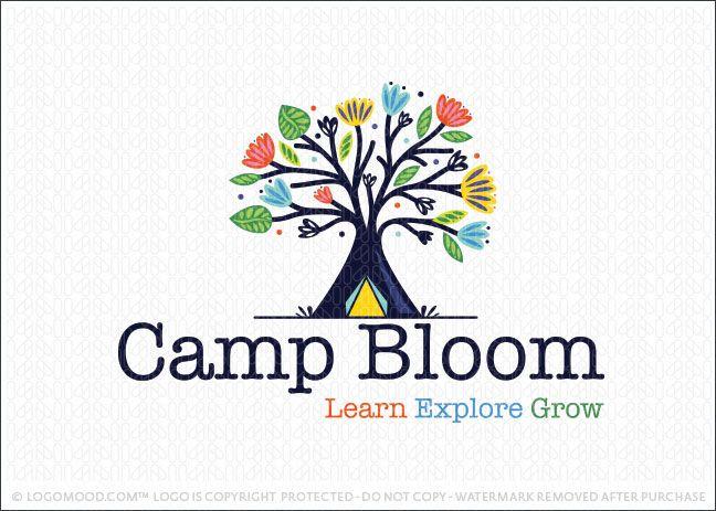 Bloom Flower Logo - Readymade Logos for Sale Camp Bloom Tree | Readymade Logos for Sale