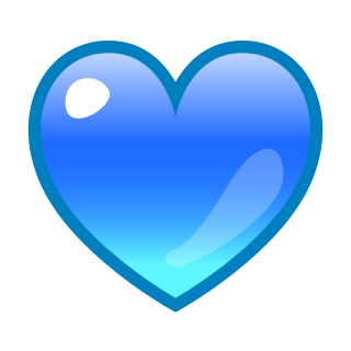 Blue Heart Logo - blue heart | emojidex - custom emoji service and apps
