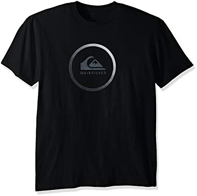 Black Quiksilver Logo - Quiksilver Men's Active Logo T Shirt, Black, S: Amazon.co.uk: Clothing